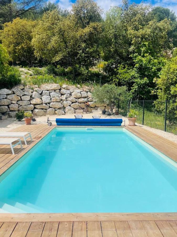 Studio De Charme Avec Piscine Fontaine-de-Vaucluse Exteriör bild