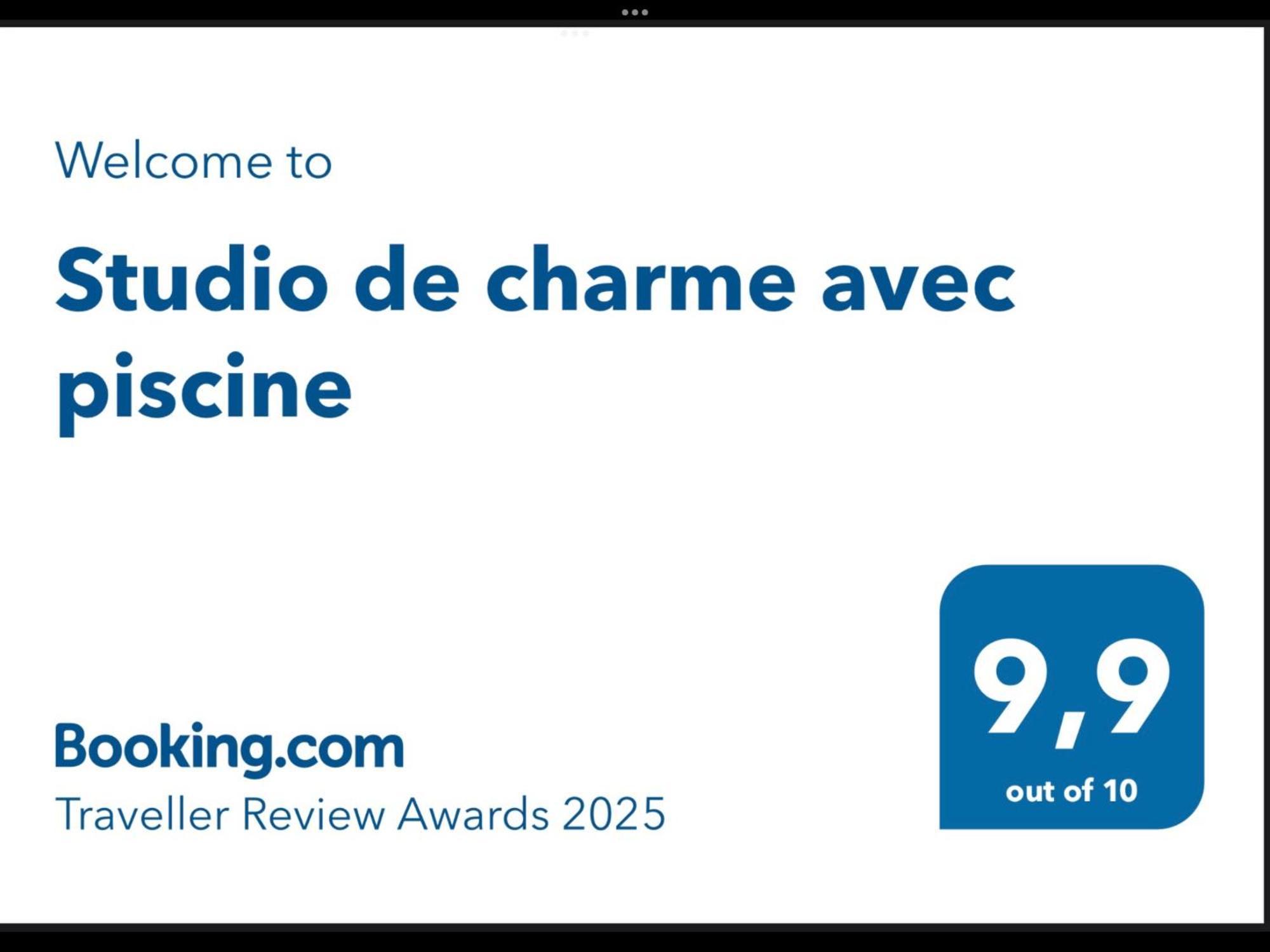 Studio De Charme Avec Piscine Fontaine-de-Vaucluse Exteriör bild